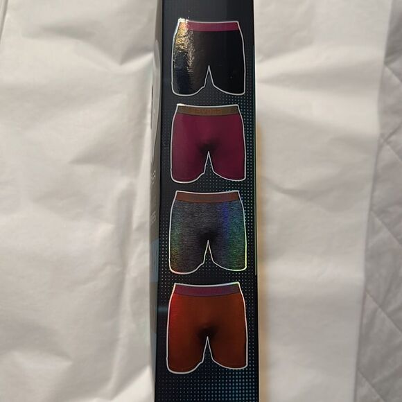 Spyder M Performance Boxer Briefs Polyester Spandex Lightweight Pack of 4 - Picture 9 of 9